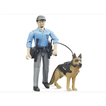 BRUDER Figurka policjanta z psem 6215